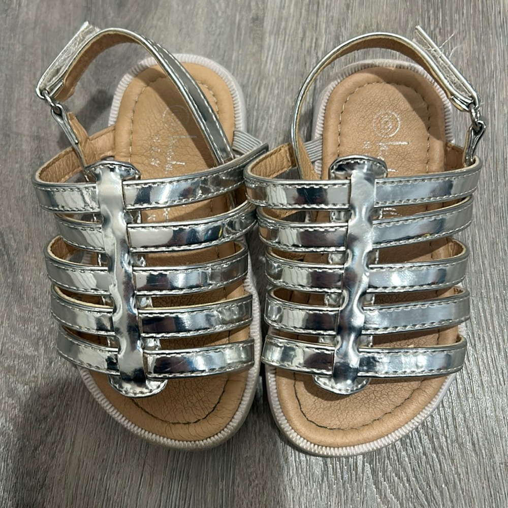 Nicole miller silver sandals